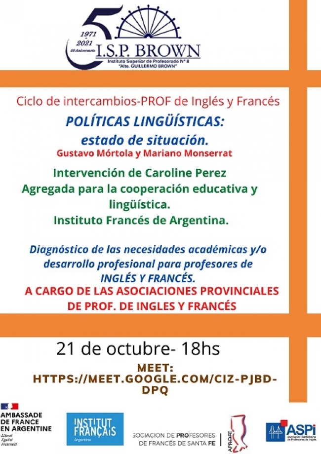 Ciclo de Intercambios Ingl&eacute;s-Franc&eacute;s