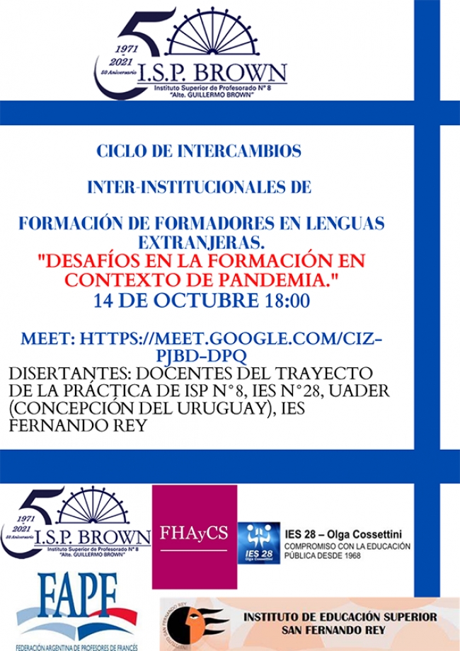 Segundo Encuentro de formadores de Franc&eacute;s e Ingles.