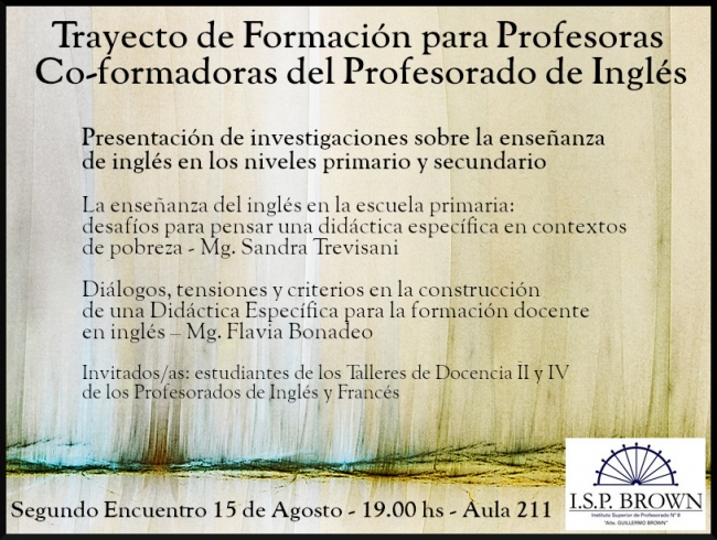 Trayecto de Formaci&oacute;n para Coformadoras del Profesorado de Ingl&eacute;s