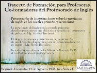 Trayecto de Formaci&oacute;n para Coformadoras del Profesorado de Ingl&eacute;s