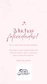 ¡Muchas Felicidades!