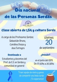 Día Nacional de las personas sordas