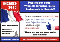 Reunión informativa de ingreso al Profesorado de Francés
