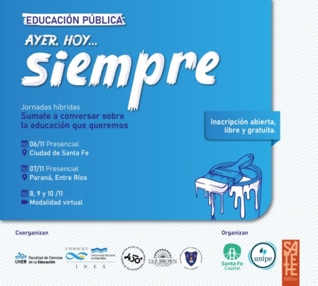 Jornadas &ldquo;Educaci&oacute;n p&uacute;blica: ayer, hoy&hellip; siempre&rdquo;