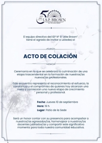 Acto de Colaci&oacute;n
