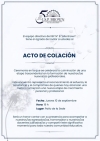 Acto de Colaci&oacute;n